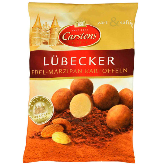 Carstens Lübecker Edelmarzipan Kartoffeln 95g  Marzipankugeln mit Kakaopuder