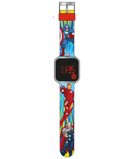 CARTOON AVENGERS - Led Watch Kinder Quarzuhr aus Kunststoff 33 mm 506263 – Produktansicht