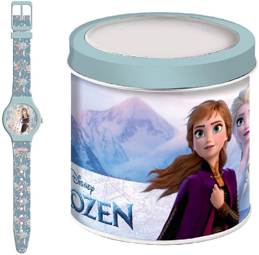 CARTOON FROZEN 2 - Tin Box Kinder Quarzuhr aus Kunststoff 33 mm 564601 – Produktansicht