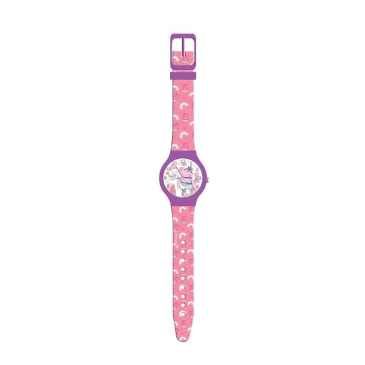 CARTOON PEPPA PIG - Tin Box Kinder Quarzuhr aus Kunststoff mit Silikonarmband 32 mm 482625 – Produktansicht