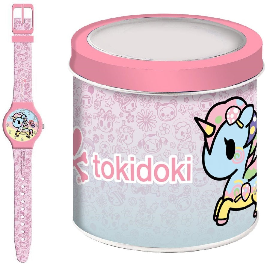 CARTOON TOKIDOKI UNICORN - Tin Box 470315 Only Time Armbanduhr 33 mm