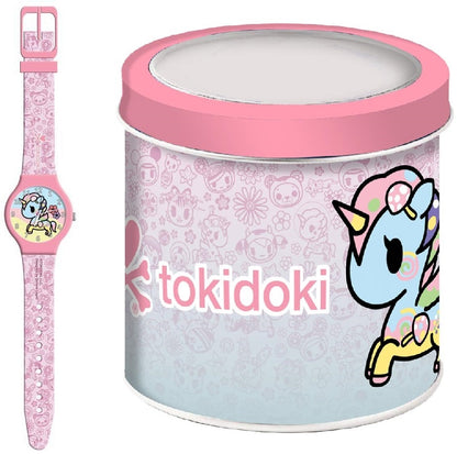 CARTOON TOKIDOKI UNICORN - Tin Box 470315 Only Time Armbanduhr 33 mm