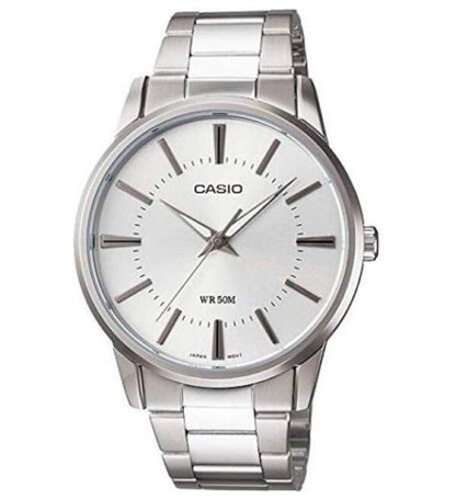 CASIO COLLECTION & VINTAGE 3 H - ARGENTEE MTP-1303PD-7AVDF Only Time Armbanduhr 40 mm