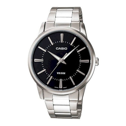 CASIO COLLECTION & VINTAGE 3 H - BLACK MTP-1303D-1AVDF Only Time Armbanduhr 40 mm Schwarz