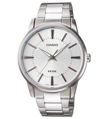 CASIO COLLECTION & VINTAGE 3 H - WHITE MTP-1303D-7AVDF Only Time Armbanduhr 40 mm Weiss