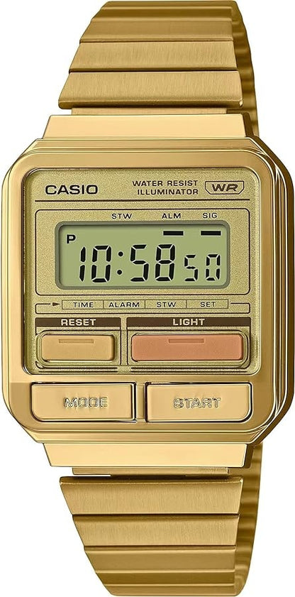 CASIO COLLECTION & VINTAGE A120WEG-9AEF Multifunction Armbanduhr 40 mm Gold ansicht-2
