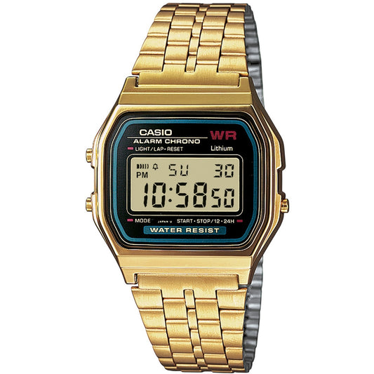 CASIO COLLECTION & VINTAGE Unisex Quarzuhr aus Kunststoff mit Metal 33 mm A159WGEA-1EF – Produktansicht