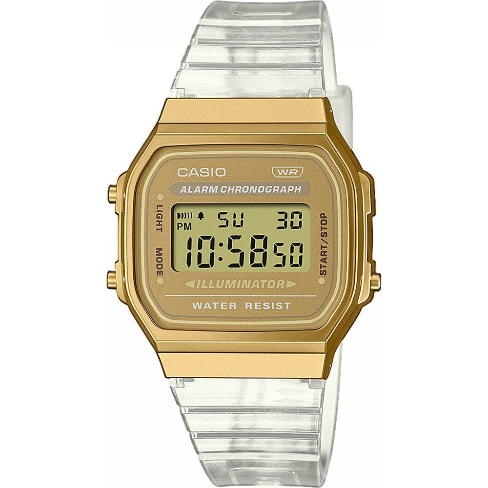 CASIO COLLECTION & VINTAGE A168XESG-9AEF Multifunction Armbanduhr 36 mm Gold ansicht-2