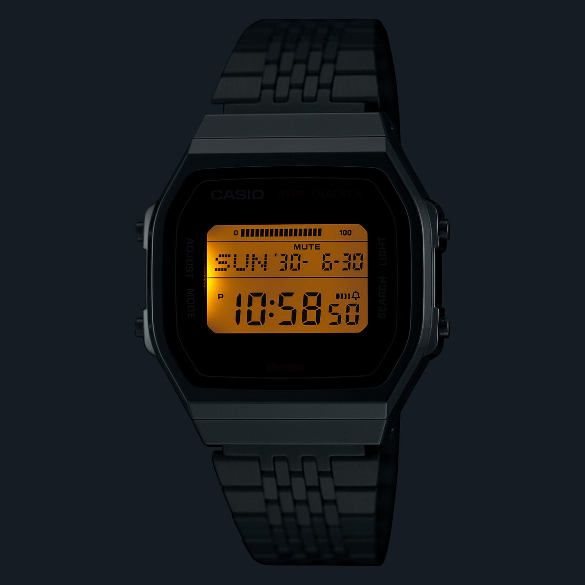 CASIO COLLECTION & VINTAGE ABL-100WE-1AEF Multifunction Armbanduhr 38 mm Schwarz ansicht-3