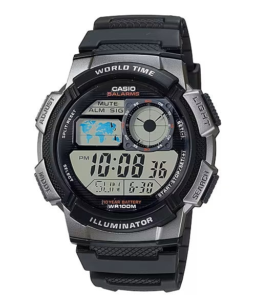 CASIO COLLECTION & VINTAGE AE-1000W-1BVDF Multifunction Armbanduhr 45 mm Schwarz