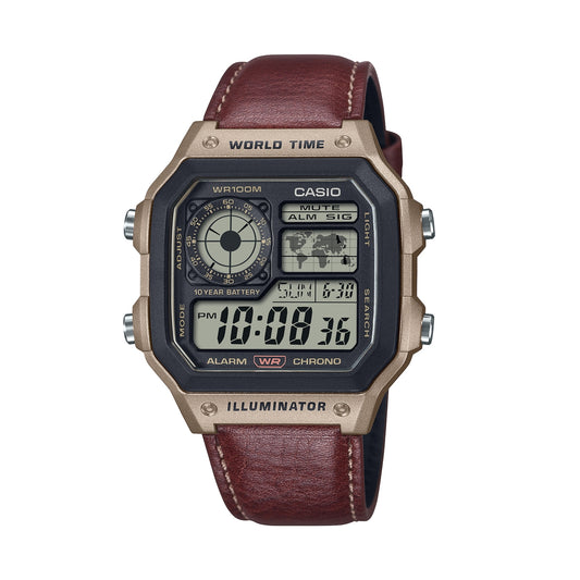 CASIO COLLECTION & VINTAGE AE-1200WHL-5AVEF Analoguhr Armbanduhr 40 mm