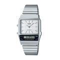 CASIO COLLECTION & VINTAGE AQ-800E-7AEF Dual Time Armbanduhr 40 mm Weiss ansicht-3