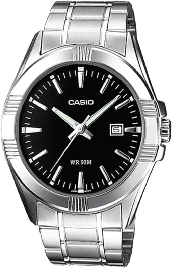 CASIO COLLECTION & VINTAGE BOLD DATE - BLACK MTP-1308D-1AVDF Date Armbanduhr 43.5 mm Schwarz