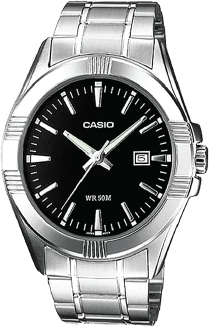 CASIO COLLECTION & VINTAGE BOLD DATE - BLACK MTP-1308D-1AVDF Date Armbanduhr 43.5 mm Schwarz