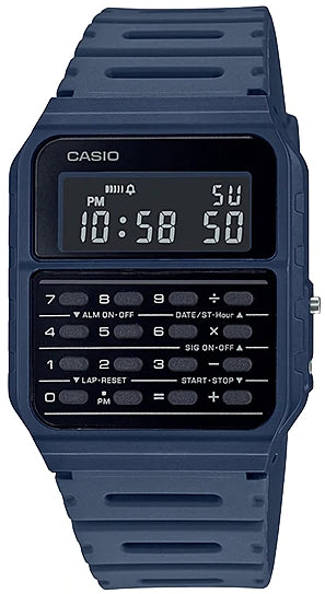 CASIO COLLECTION & VINTAGE CALCULATOR EDGY COLLECTION - BLUE CA-53-WF-2B Multifunction Armbanduhr 34 mm Blau
