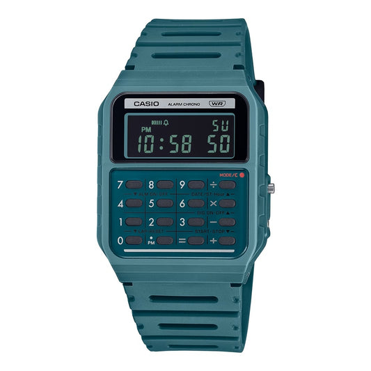 CASIO COLLECTION & VINTAGE CALCULATOR EDGY COLLECTION - FOREST GREEN CA-53WB-3BEF Multifunction Armbanduhr 34 mm Grün