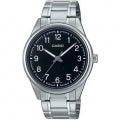 CASIO COLLECTION & VINTAGE CASUAL - BLACK Herren Quarzuhr aus Edelstahl mit SS Bracelet 40 mm – Seitenansicht