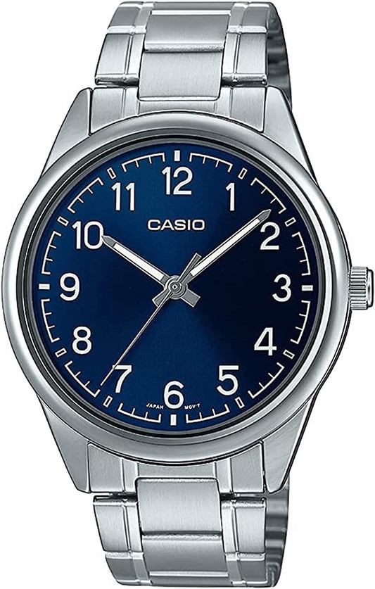 CASIO COLLECTION & VINTAGE CASUAL - BLUE MTP-V005D-2B4UDF Only Time Armbanduhr 40 mm Blau