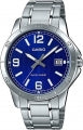 CASIO COLLECTION & VINTAGE CASUAL DATE - BLUE MTP-V004D-2BUDF Only Time Armbanduhr 41.5 mm Blau ansicht-3
