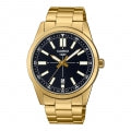 CASIO COLLECTION & VINTAGE CASUAL DATE GOLD - BLACK MTP-VD02G-1EUDF Date Armbanduhr 41 mm Schwarz ansicht-3