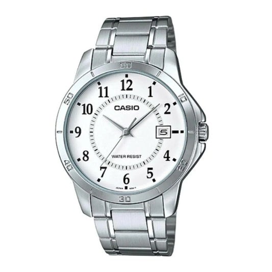 CASIO COLLECTION & VINTAGE CASUAL DATE - WHITE MTP-V004D-7BUDF Date Armbanduhr 41.5 mm Weiss