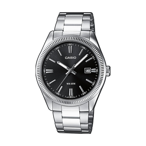 CASIO COLLECTION & VINTAGE DATE - BLACK MTP-1302PD-1A1VEF Date Armbanduhr 38.5 mm Schwarz