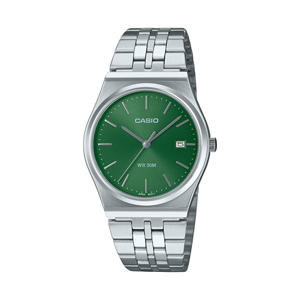 CASIO COLLECTION & VINTAGE DATE - EMERALD GREEN MTP-B145D-3AVEF Date Armbanduhr 35 mm Grün ansicht-2