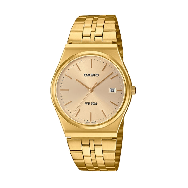 CASIO COLLECTION & VINTAGE DATE - FULL GOLD MTP-B145G-9AVEF Date Armbanduhr 35 mm Gold