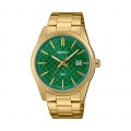 CASIO COLLECTION & VINTAGE DATE GOLD - CARBON LOOK - GREEN MTP-VD03G-3AUDF Date Armbanduhr 41 mm Gold ansicht-3
