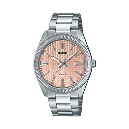 CASIO COLLECTION & VINTAGE DATE - GOLF BALL DIAL - ANTIQUE PINK MTP-1302PE-4AVEF Date Armbanduhr 38.5 mm Rosa
