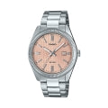CASIO COLLECTION & VINTAGE DATE - GOLF BALL DIAL - ANTIQUE PINK MTP-1302PE-4AVEF Date Armbanduhr 38.5 mm Rosa ansicht-3