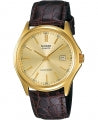 CASIO COLLECTION & VINTAGE DATE LEATHER - GOLD MTP-1183Q-9ADF Date Armbanduhr 38.5 mm Gold ansicht-3
