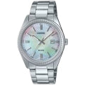 CASIO COLLECTION & VINTAGE DATE - MOTHER OF PEARL MTP-1302DS-7AVDF Date Armbanduhr 38.5 mm ansicht-3