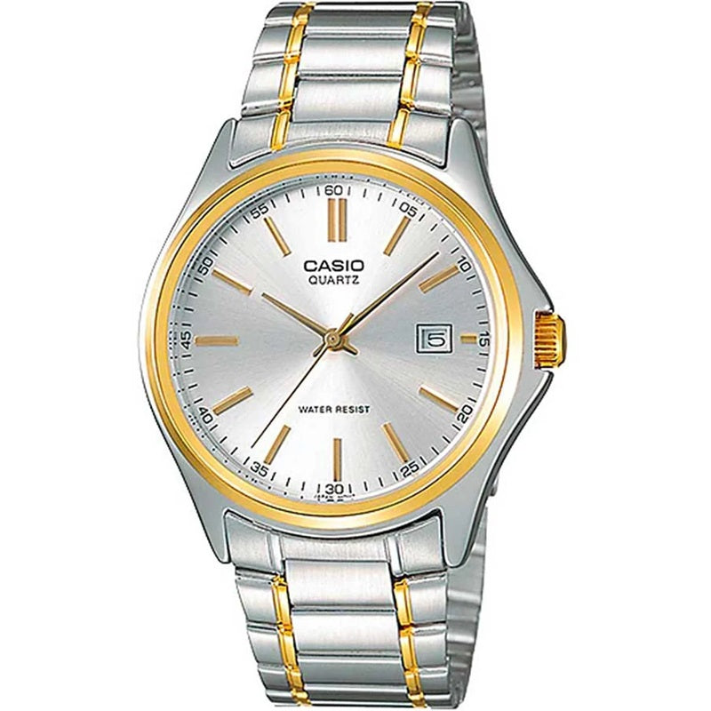 CASIO COLLECTION & VINTAGE DATE - SILVER MTP-1183G-7ADF Date Armbanduhr 38.5 mm Silber