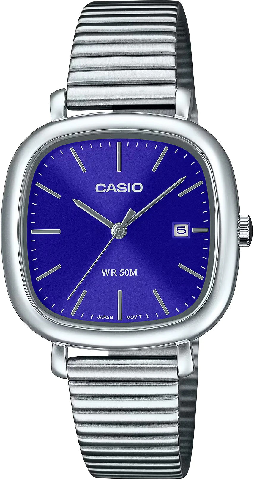 CASIO COLLECTION & VINTAGE DATE SQUARE - BLUE LTP-B166D-2AVEF Date Armbanduhr 30 mm Blau ansicht-2