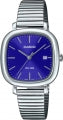CASIO COLLECTION & VINTAGE DATE SQUARE - BLUE LTP-B166D-2AVEF Date Armbanduhr 30 mm Blau ansicht-3