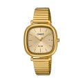 CASIO COLLECTION & VINTAGE DATE SQUARE - GOLD LTP-B166G-9AVEF Date Armbanduhr 30 mm Gold ansicht-3