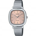 CASIO COLLECTION & VINTAGE DATE SQUARE - ROSE GOLD LTP-B166D-4AVEF Date Armbanduhr 30 mm Gold ansicht-3