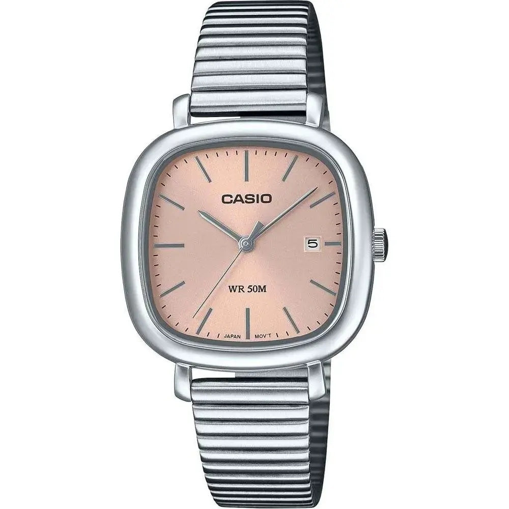 CASIO COLLECTION & VINTAGE DATE SQUARE - ROSE GOLD LTP-B166D-4AVEF Date Armbanduhr 30 mm Gold ansicht-2