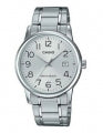 CASIO COLLECTION & VINTAGE DATE STEEL - SILVER Herren Quarzuhr mit Datum aus Edelstahl mit SS – Seitenansicht