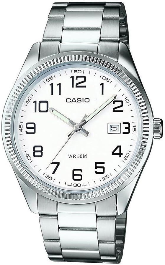 CASIO COLLECTION & VINTAGE DATE - WHITE MTP-1302D-7BVDF Date Armbanduhr 38.5 mm Weiss