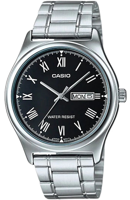 CASIO COLLECTION & VINTAGE DAY DATE - BLACK MTP-V006D-1BUDF Day & Date Armbanduhr 38 mm Schwarz
