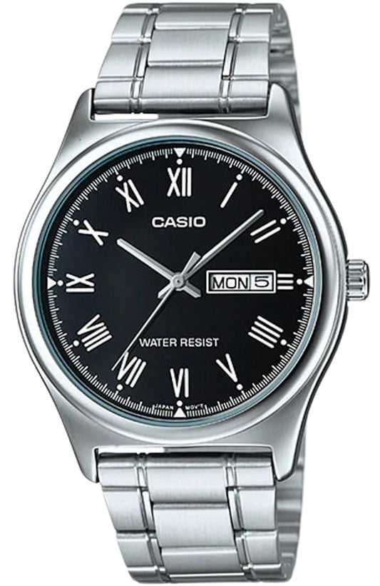 CASIO COLLECTION & VINTAGE DAY DATE - BLACK MTP-V006D-1BUDF Day & Date Armbanduhr 38 mm Schwarz