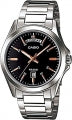 CASIO COLLECTION & VINTAGE DAY DATE - BLACK ROSE GOLD INDEX Herren Quarzuhr mit Datum aus – Seitenansicht