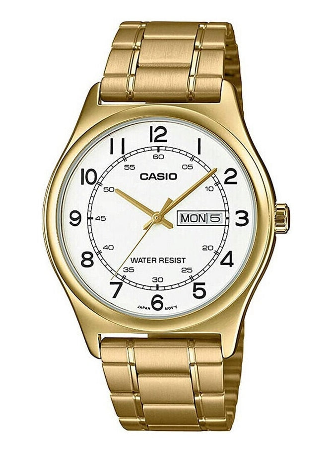 CASIO COLLECTION & VINTAGE DAY DATE - GOLD MTP-V006G-7BUDF Date Armbanduhr 38 mm Gold
