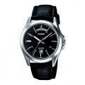 CASIO COLLECTION & VINTAGE DAY DATE LEATHER - BLACK MTP-1370L-1AVDF Day & Date Armbanduhr 40 mm Schwarz ansicht-3