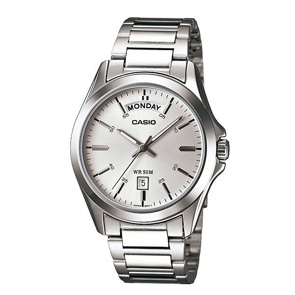 CASIO COLLECTION & VINTAGE DAY DATE MTP-1370D-7AVDF Day & Date Armbanduhr 45 mm