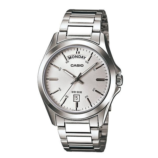 CASIO COLLECTION & VINTAGE DAY DATE MTP-1370D-7AVDF Day & Date Armbanduhr 45 mm
