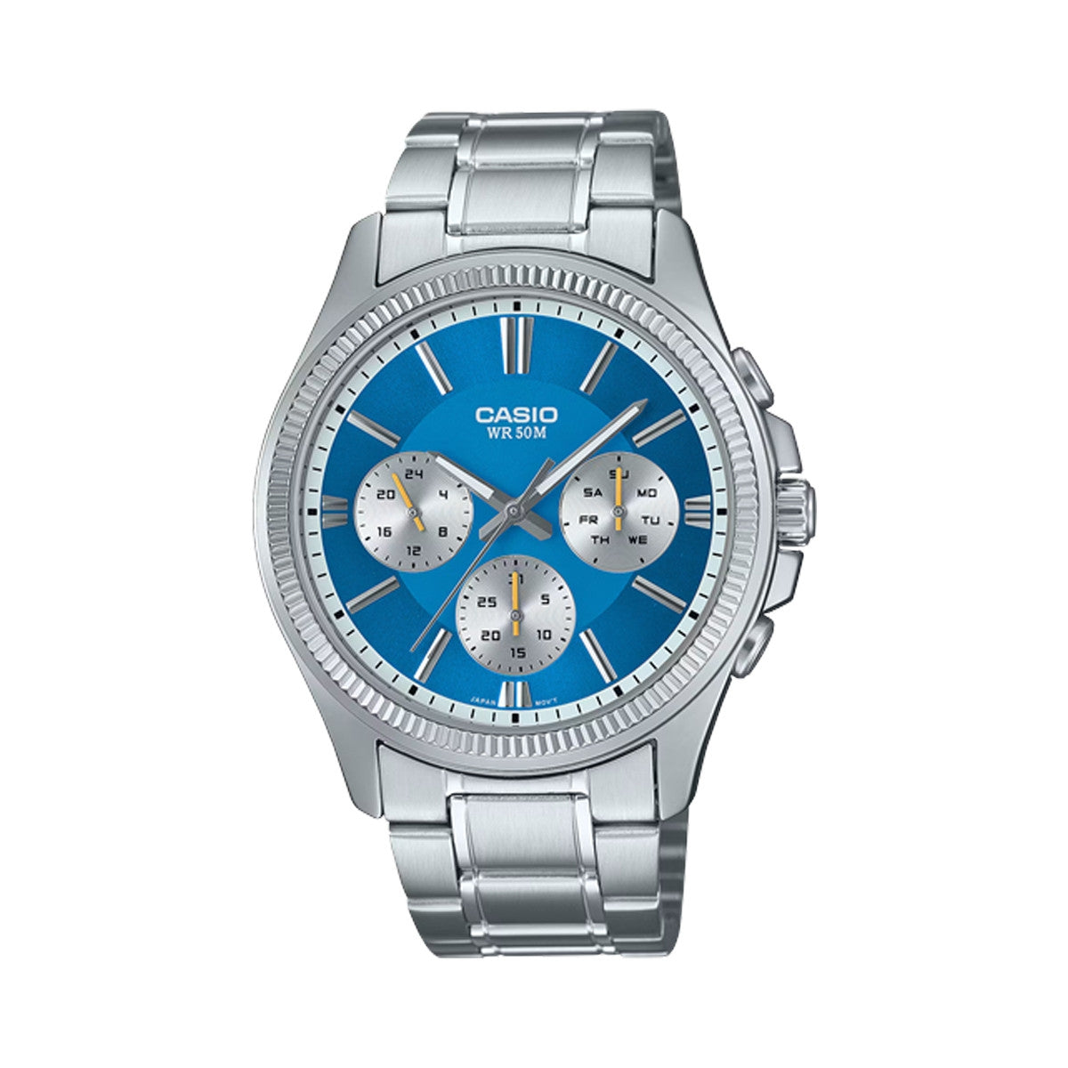 CASIO COLLECTION & VINTAGE DAY DATE MULTIFUNCTION - LIGHT BLUE MTP-1375PD-2A2VEF DATE Armbanduhr Blau ansicht-2