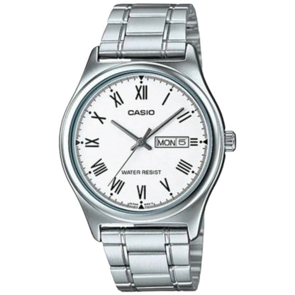 CASIO COLLECTION & VINTAGE DAY DATE - WHITE MTP-V006D-7BUDF Day & Date Armbanduhr 38 mm Weiss ansicht-3